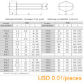 Inch 316 stainless steel Hex bolts (1/2[ to 1") 